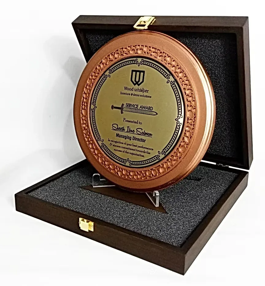 Boxed Wooden Award