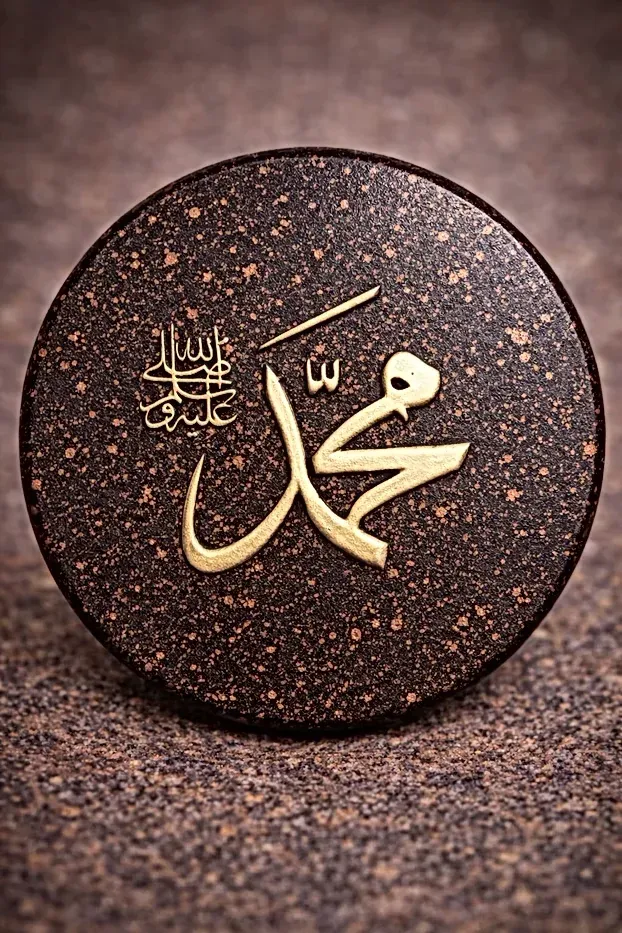 Muhammad Wooden Plaque